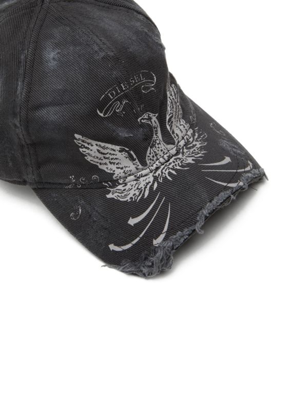 Diesel ダメージ キャップ | グレー | FARFETCH JP