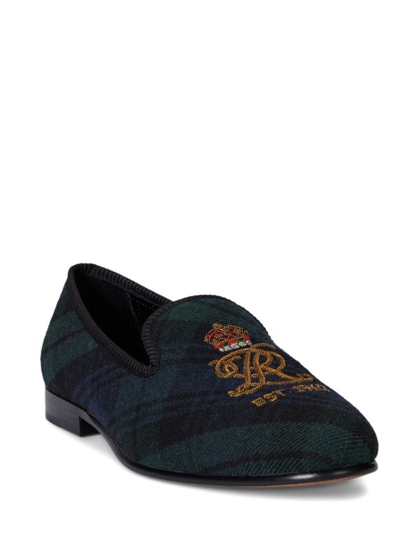 Polo Ralph Lauren Paxton crest-embroidered Loafers | Blue