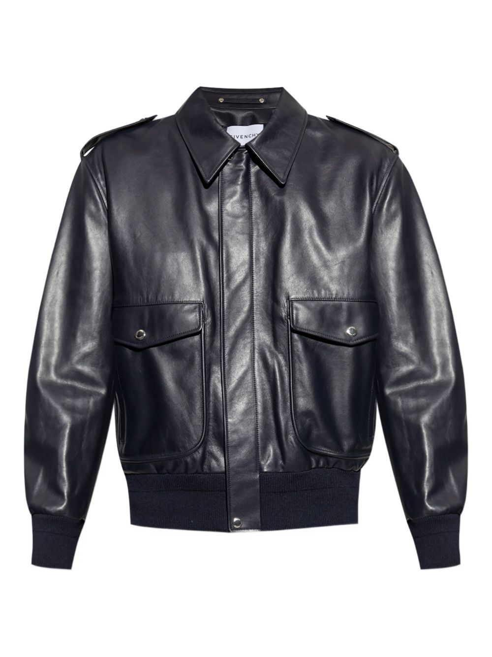 Givenchy フラップポケット レザージャケット | ブラック | FARFETCH JP