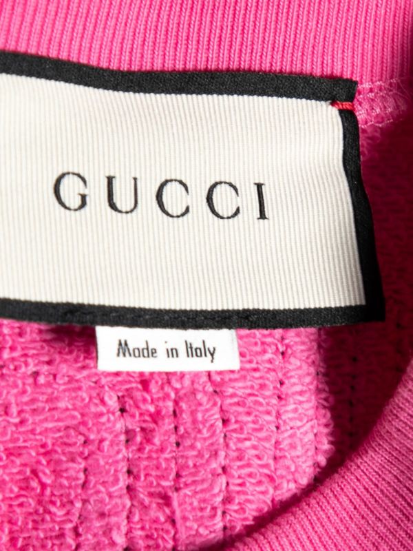 Gucci Pre-Owned Maison De L'Amour Sweatshirt | Pink | FARFETCH ID