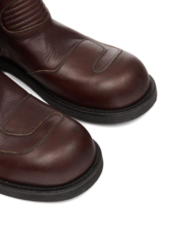 MM6 Maison Margiela チャンキーヒール アンクルブーツ | ブラウン