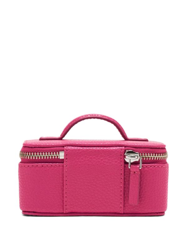 Marc Jacobs The Jewel Zip Leather Jewellery Box | Pink | FARFETCH