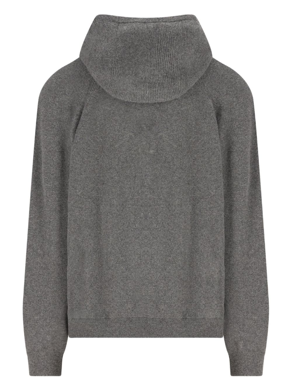 Loro Piana Knitted zip-up Hoodie | Grey | FARFETCH