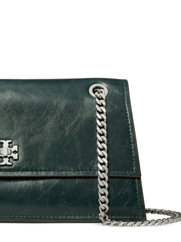 Tory Burch Kira Turnlock Shoulder Bag | Green | FARFETCH