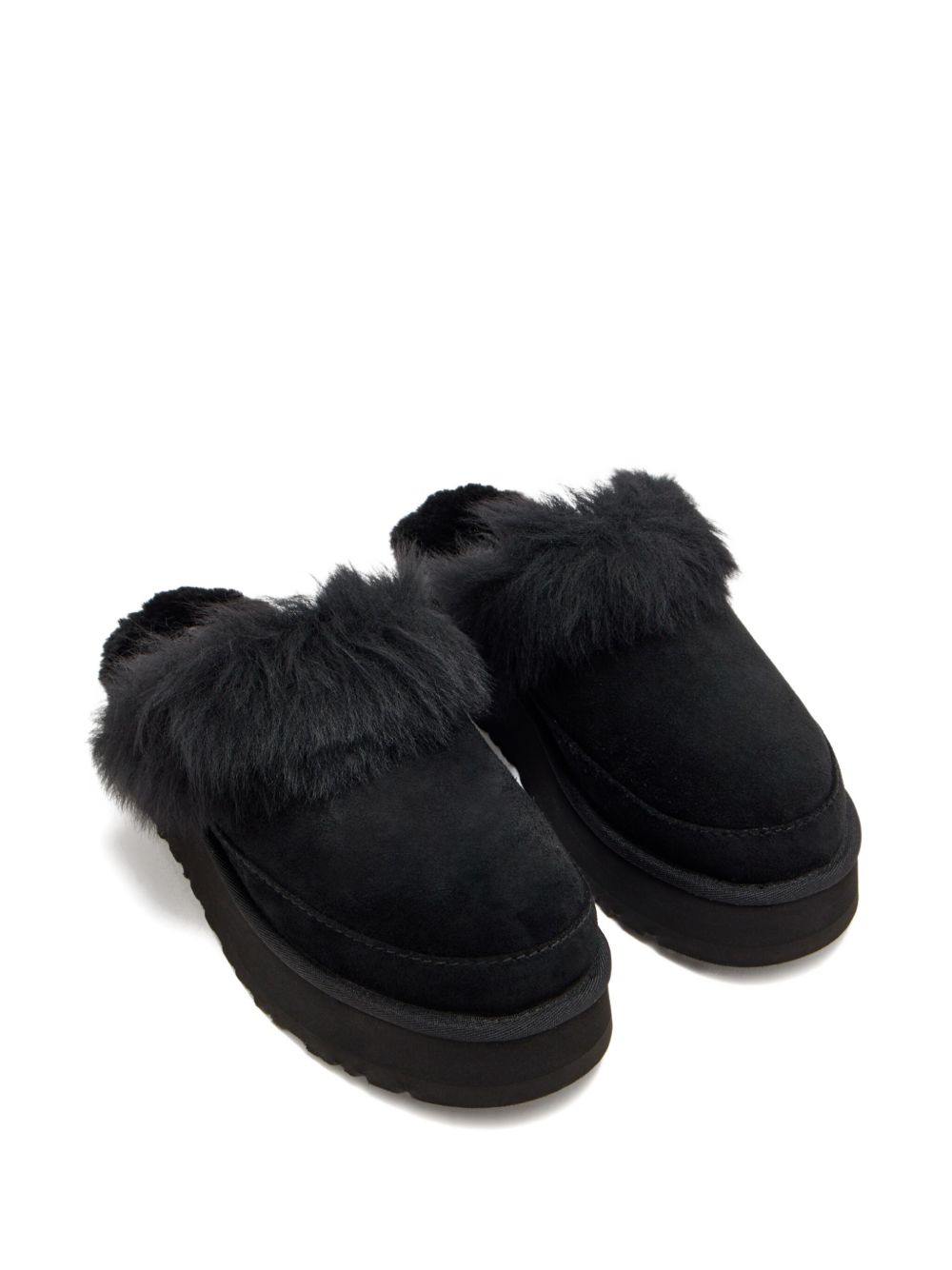 UGG Disquette Chalet Suede Slippers | Black | FARFETCH