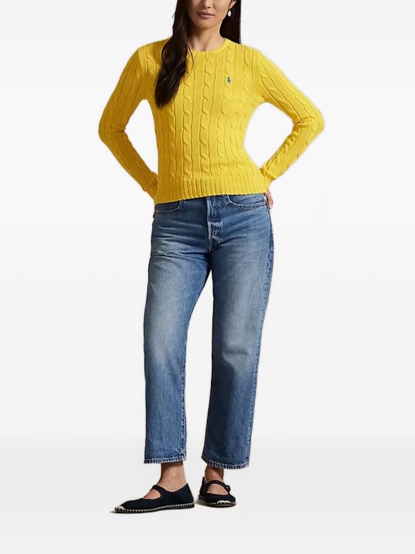 Polo Ralph Lauren ケーブルニット セーター | イエロー | FARFETCH JP