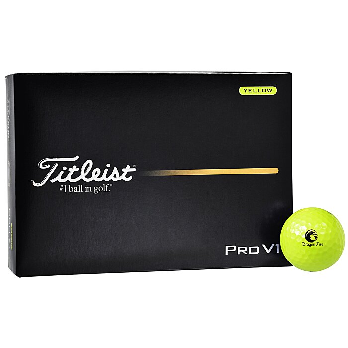 Titleist Pro V1 Yellow Golf Ball - Dozen - Factory Direct 100124-Y