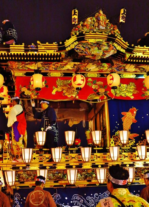 秩父夜祭-2 笠鉾・屋台行列は最高潮に ☆秩父屋台囃子鳴り響いて』秩父