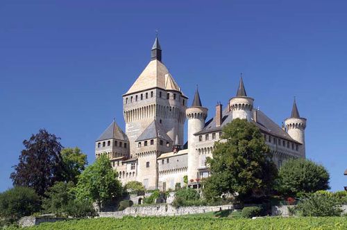2006年スイスの旅（20）個人所有ではスイス最高の建物 ヴュフラン城