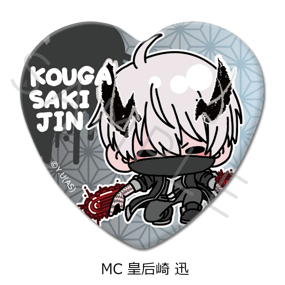 皇后崎迅 ホログラム缶バッジ vol.1 20個 桃源暗鬼 皇后崎 迅