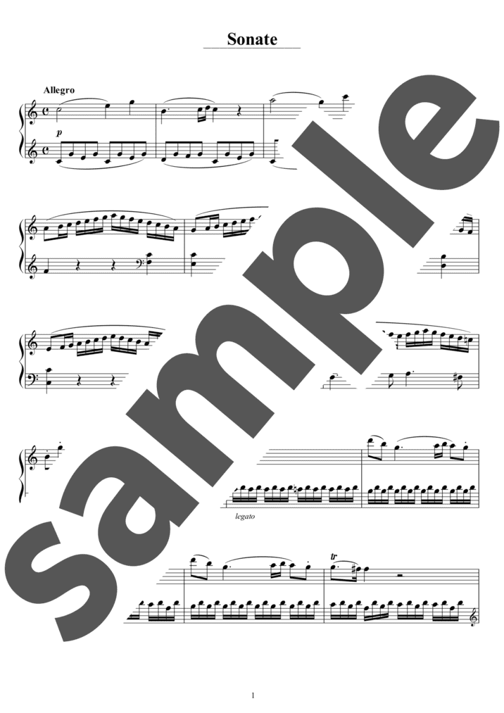 ピアノ楽譜】トルコ行進曲 / W.A.Mozart（連弾譜 / 初中級）