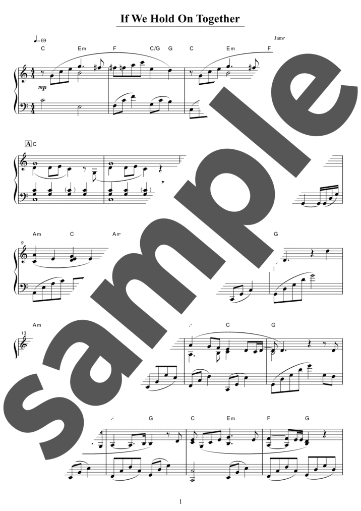 ピアノ楽譜】素直になれなくて / CHICAGO（弾き語り / 中級）