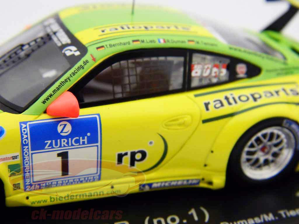 ミニカー MantheyRacing Porsche 911 GT3 RSR 2007 ミニカー