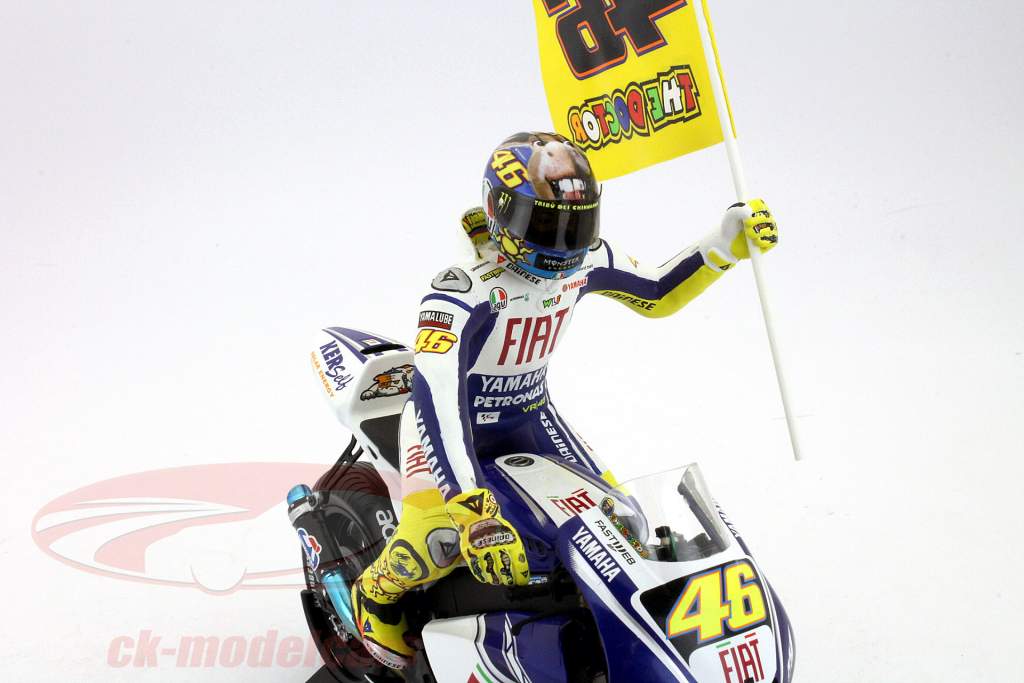 Minichamps 1:12 Valentino Rossi Driver figure MotoGP Misano 2009