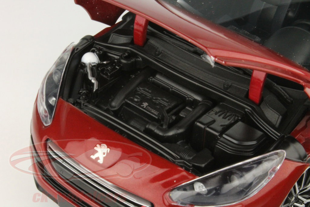 Norev 1:18 Peugeot RCZ R Baujahr 2014 rot mit mattschwarzem Dach