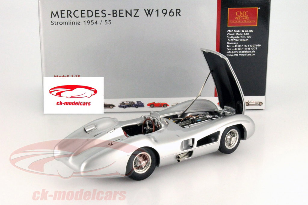 CMC 1:18 メルセデスベンツW196R年1955分の1954銀 の合理化 M-127