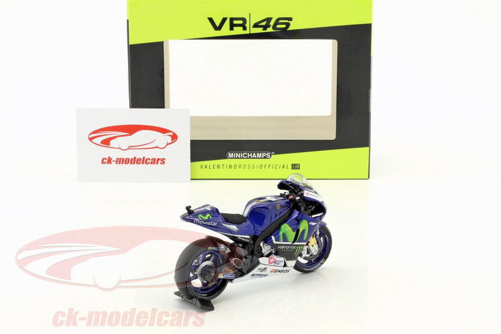 Minichamps 1:18 Valentino Rossi Yamaha YZR-M1 #46 Bike test MotoGP