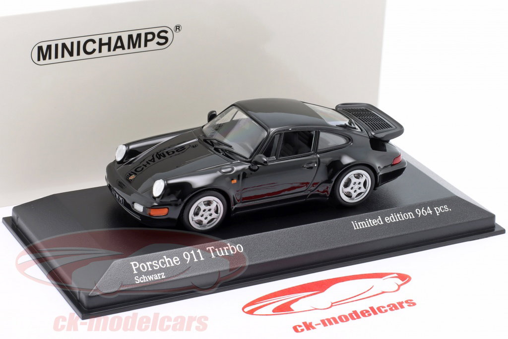Minichamps 1:43 Porsche 911 (964) Turbo 建設年 1990 黒 943069106