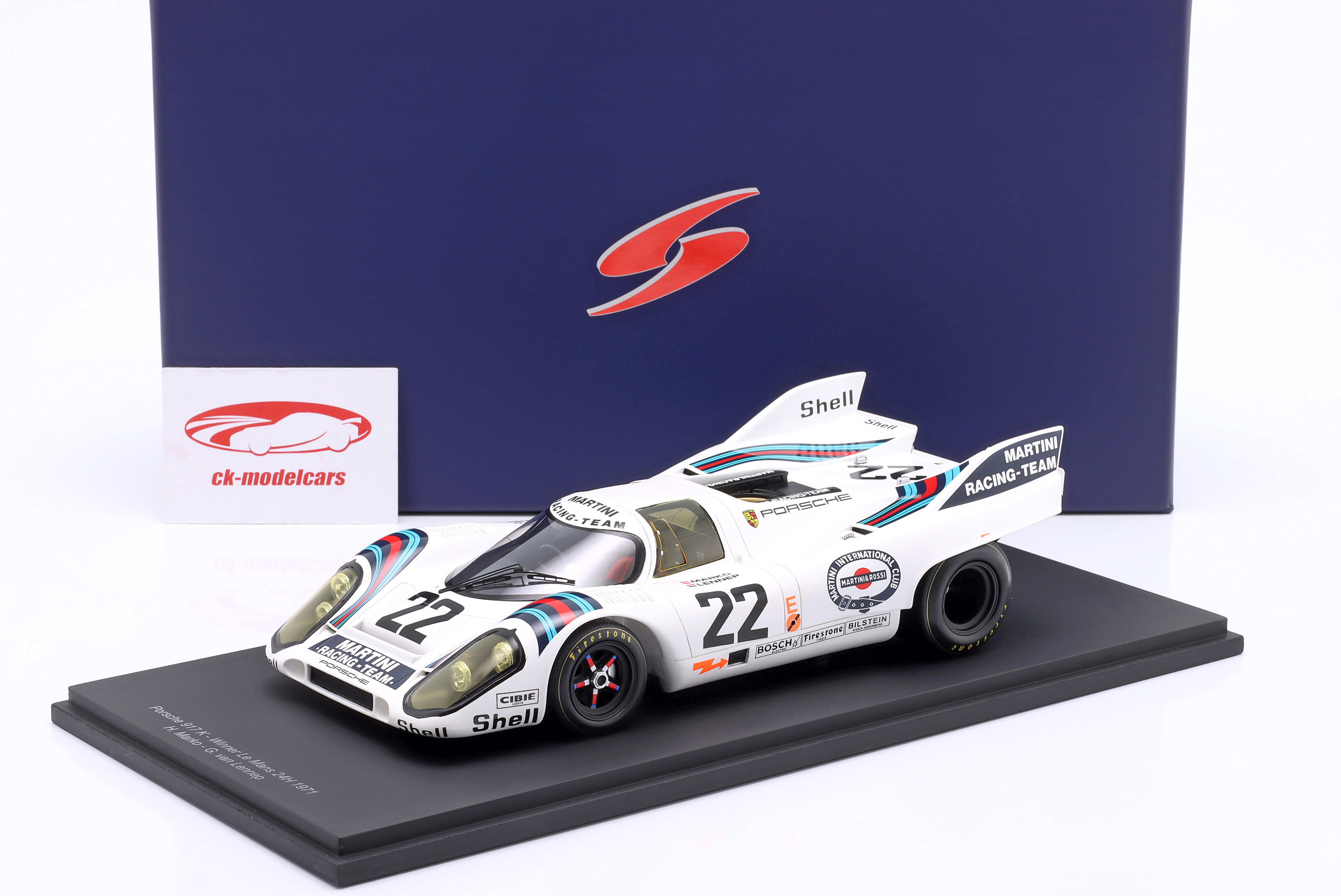 Spark 1:18 Porsche 917K #22 Winner 24h LeMans 1971 Marko, van