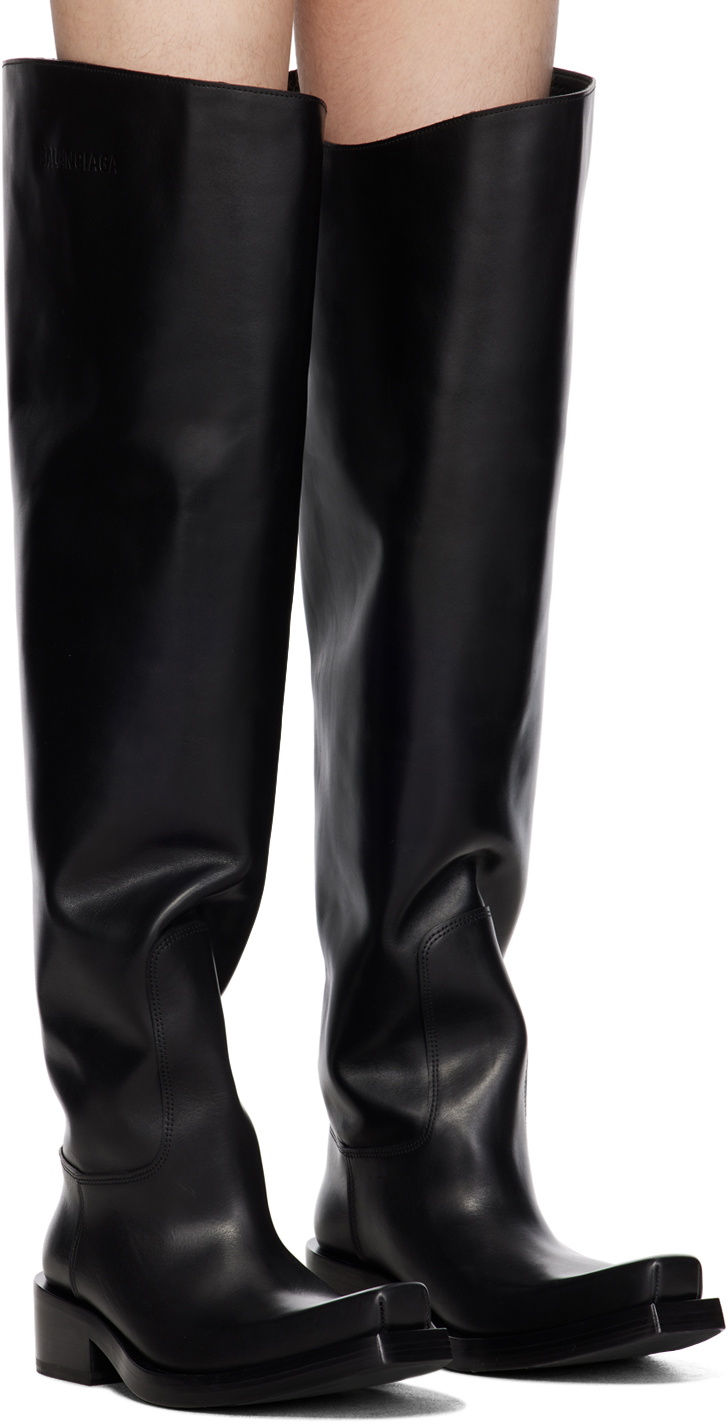 Balenciaga Black Santiago Boots Balenciaga