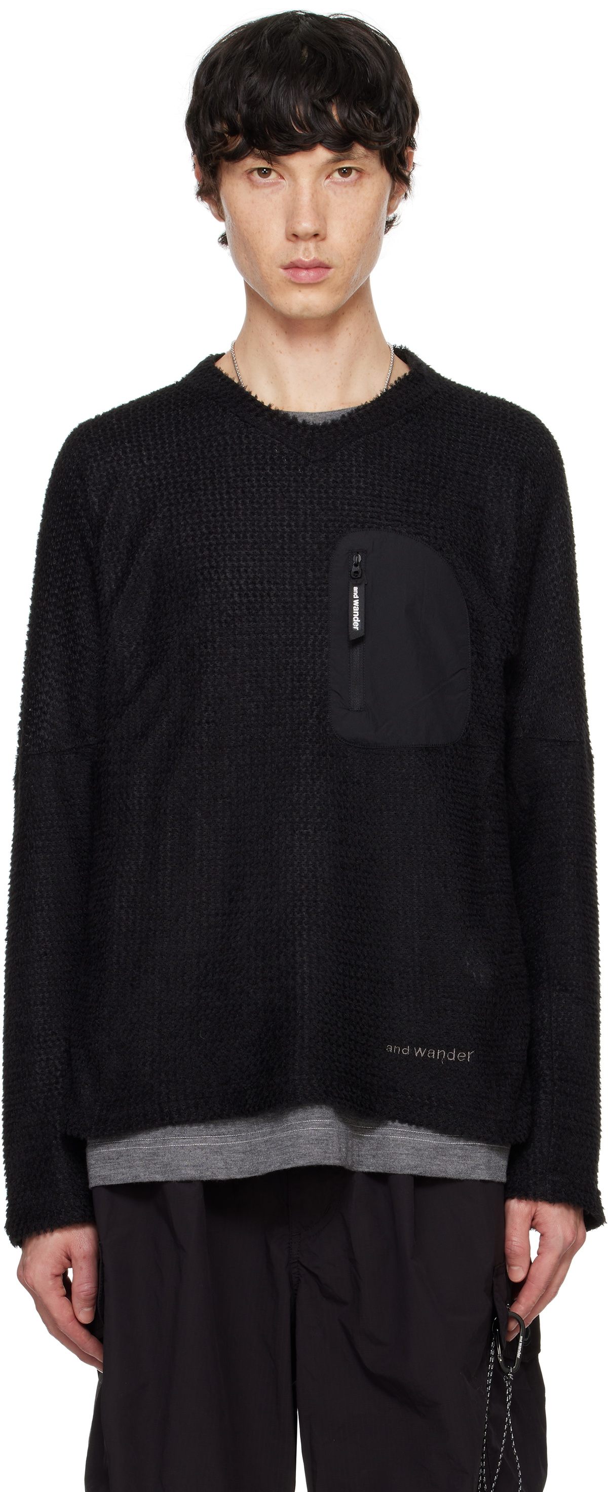 and wander Black Alpha Direct Sweatshirt and Wander