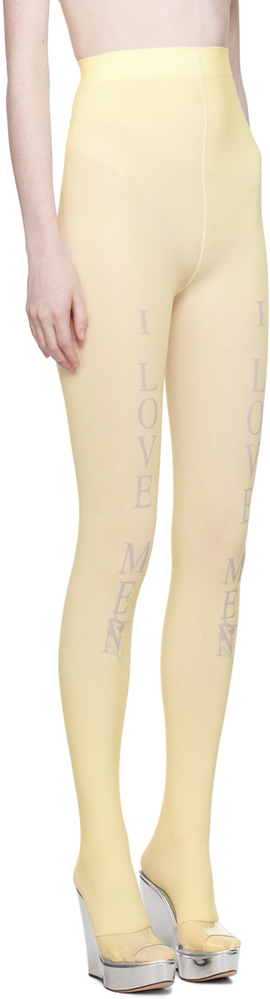 Praying Yellow 'I Love Men' Tights Praying