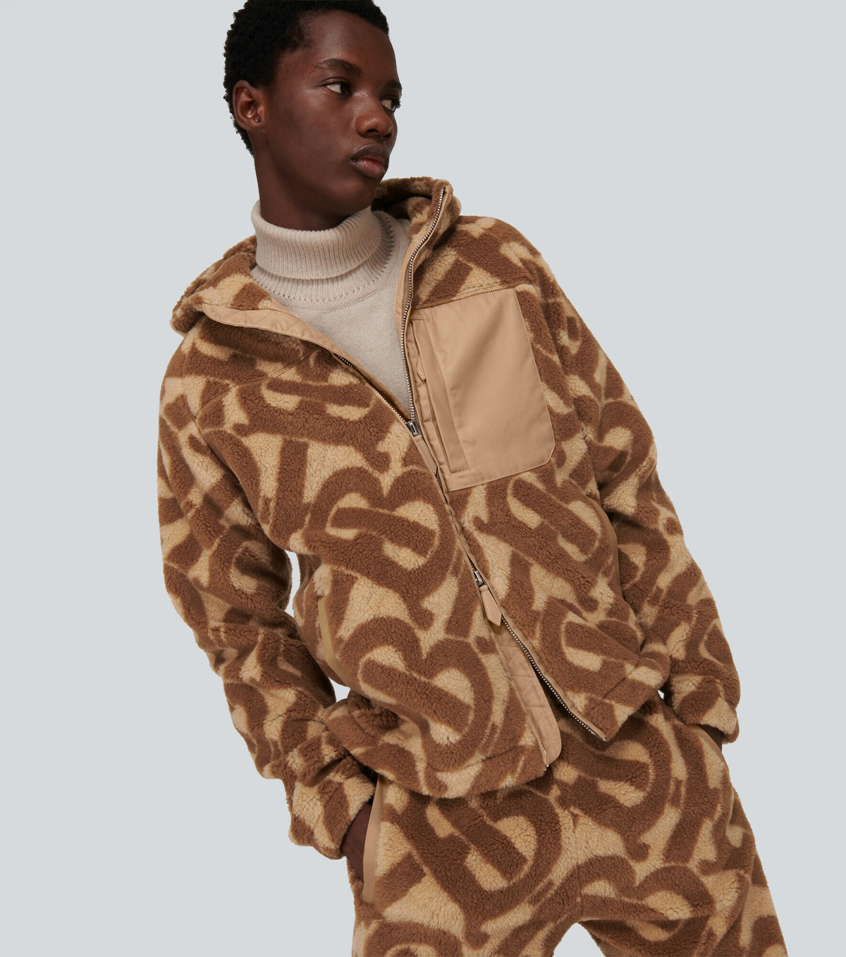 Burberry - TB Monogram jacquard fleece jacket Burberry