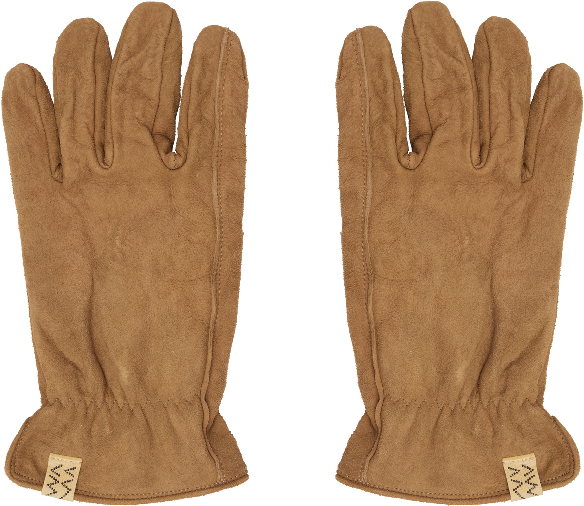visvim Beige Suede Gloves Visvim
