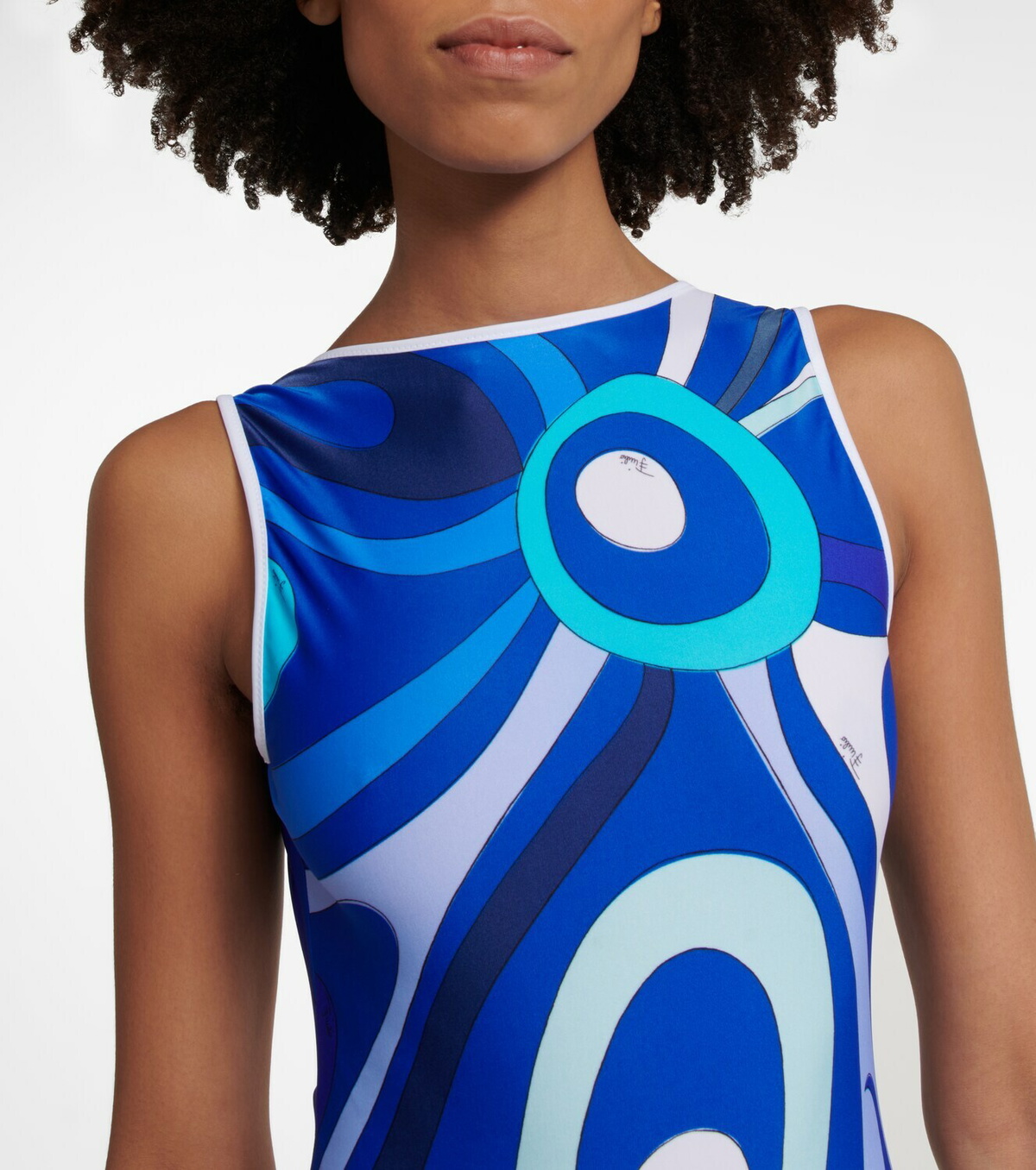 Pucci - Printed halter-neck swimsuit Emilio Pucci