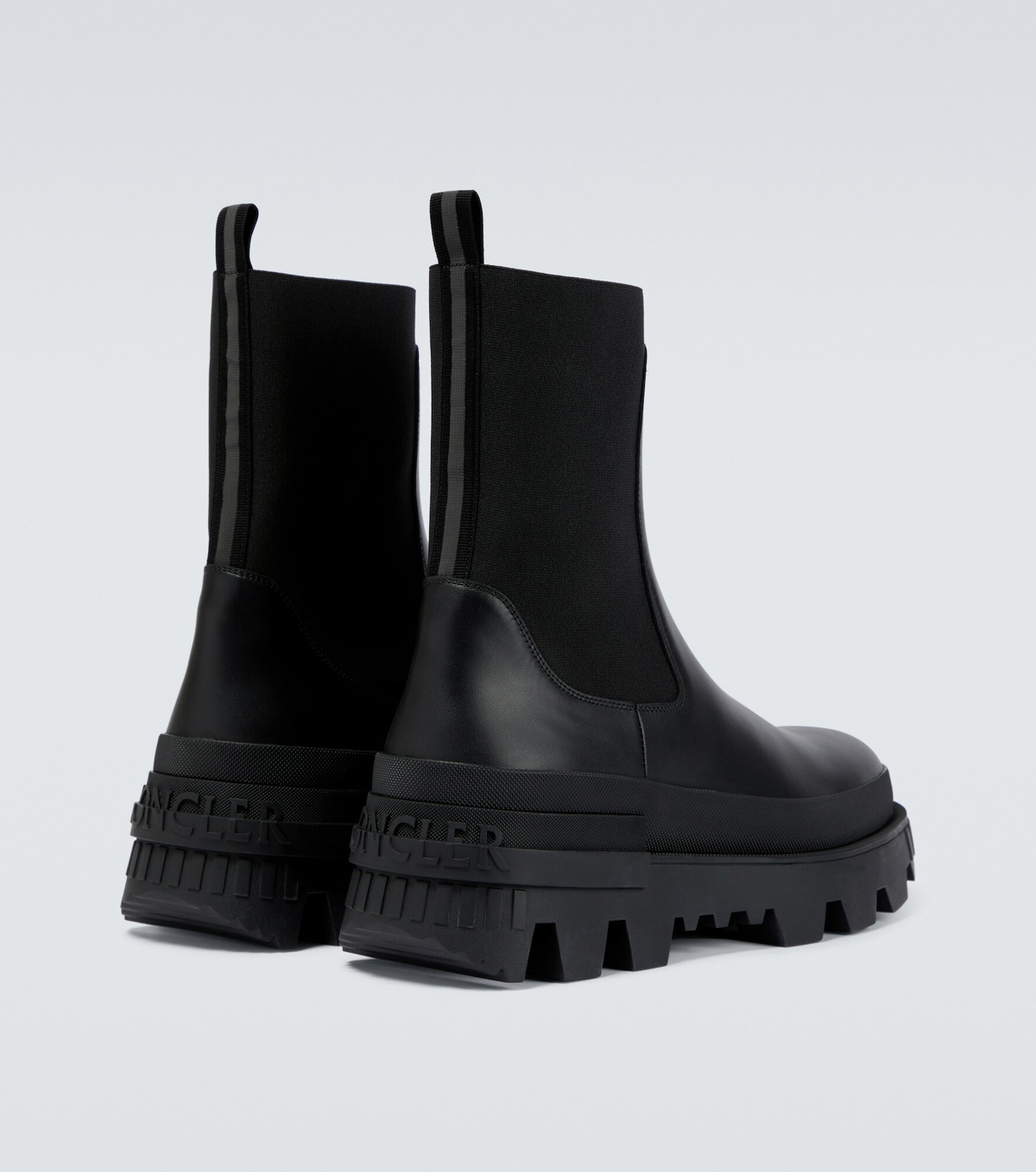 Moncler - Neue leather Chelsea boots Moncler