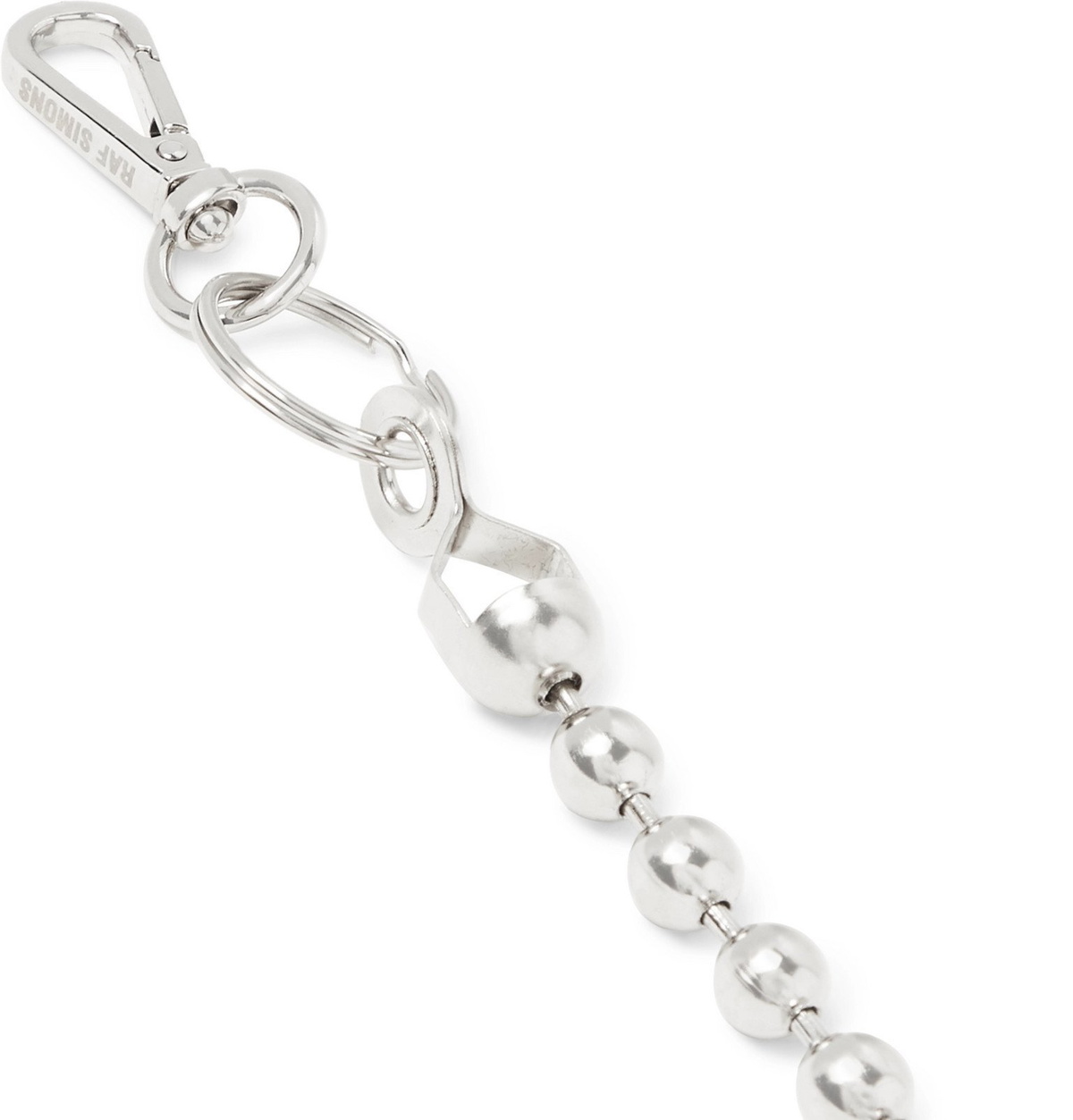 Raf Simons - Embellished Silver-Tone and Enamel Wallet Chain