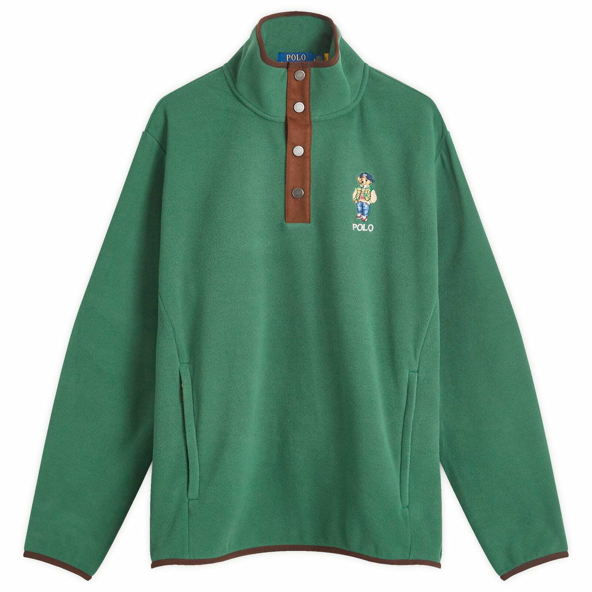Polo Ralph Lauren Men's Varsity Bear Quarter Snap Fleece in