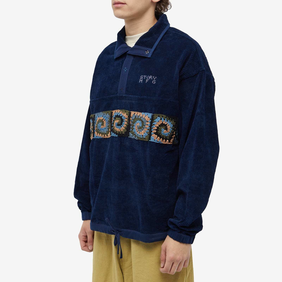 Story mfg. Men's Polite Pullover Jacket in Indigo Story Mfg.