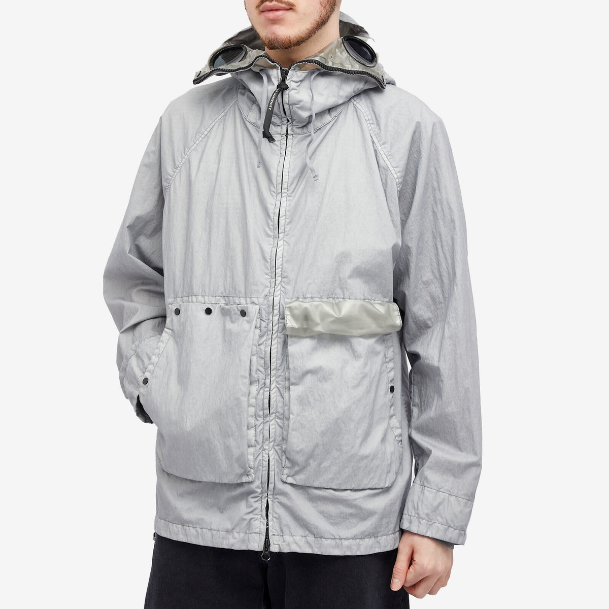 C.P. Company Men's 50 Fili Goggle Jacket in Drizzle C.P. Company
