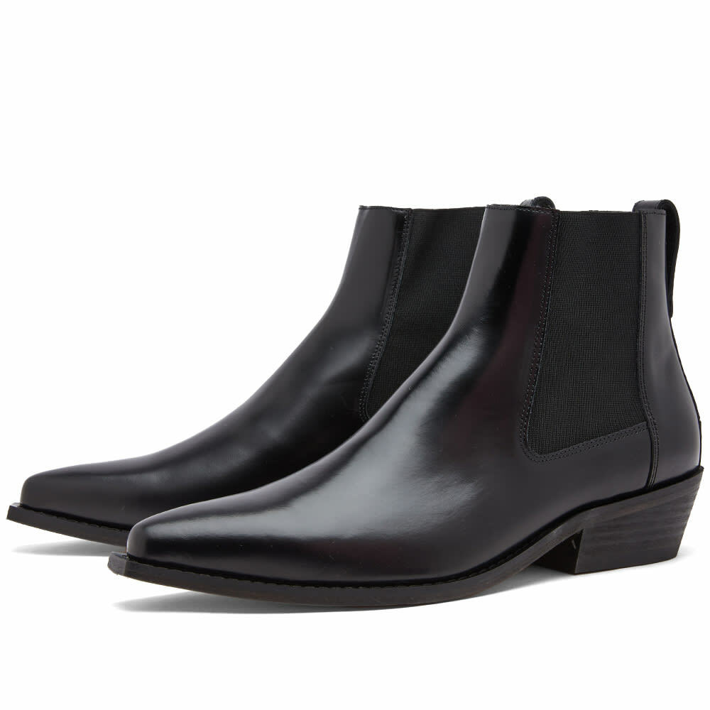 Our Legacy Men's Cyphre Chelsea Boot in Black Leather Our Legacy