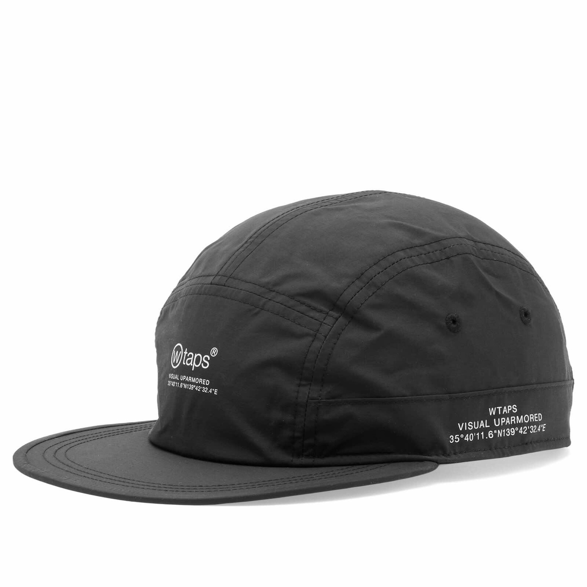 WTAPS Men's 15 6 Panel Nylon Cap in Black WTAPS