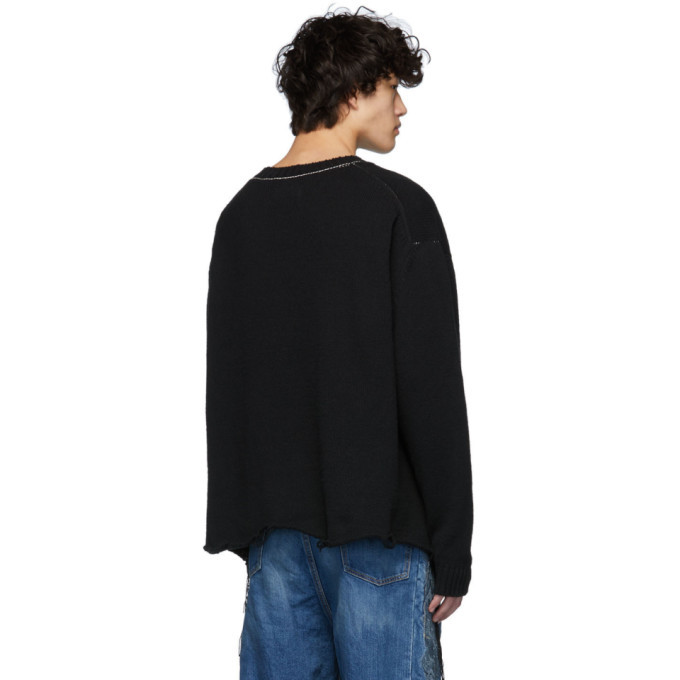 Doublet Black Hidden Message Sweater Doublet