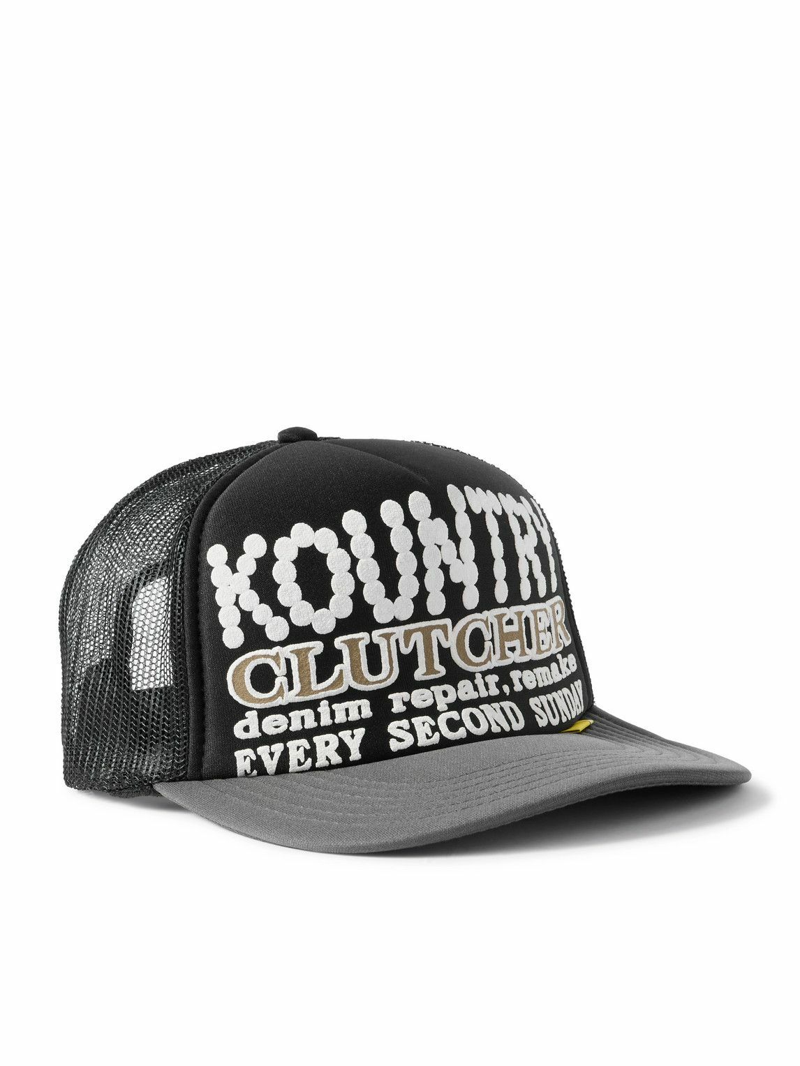 KAPITAL - Kountry Pearl Clutcher Printed Canvas and Mesh Trucker