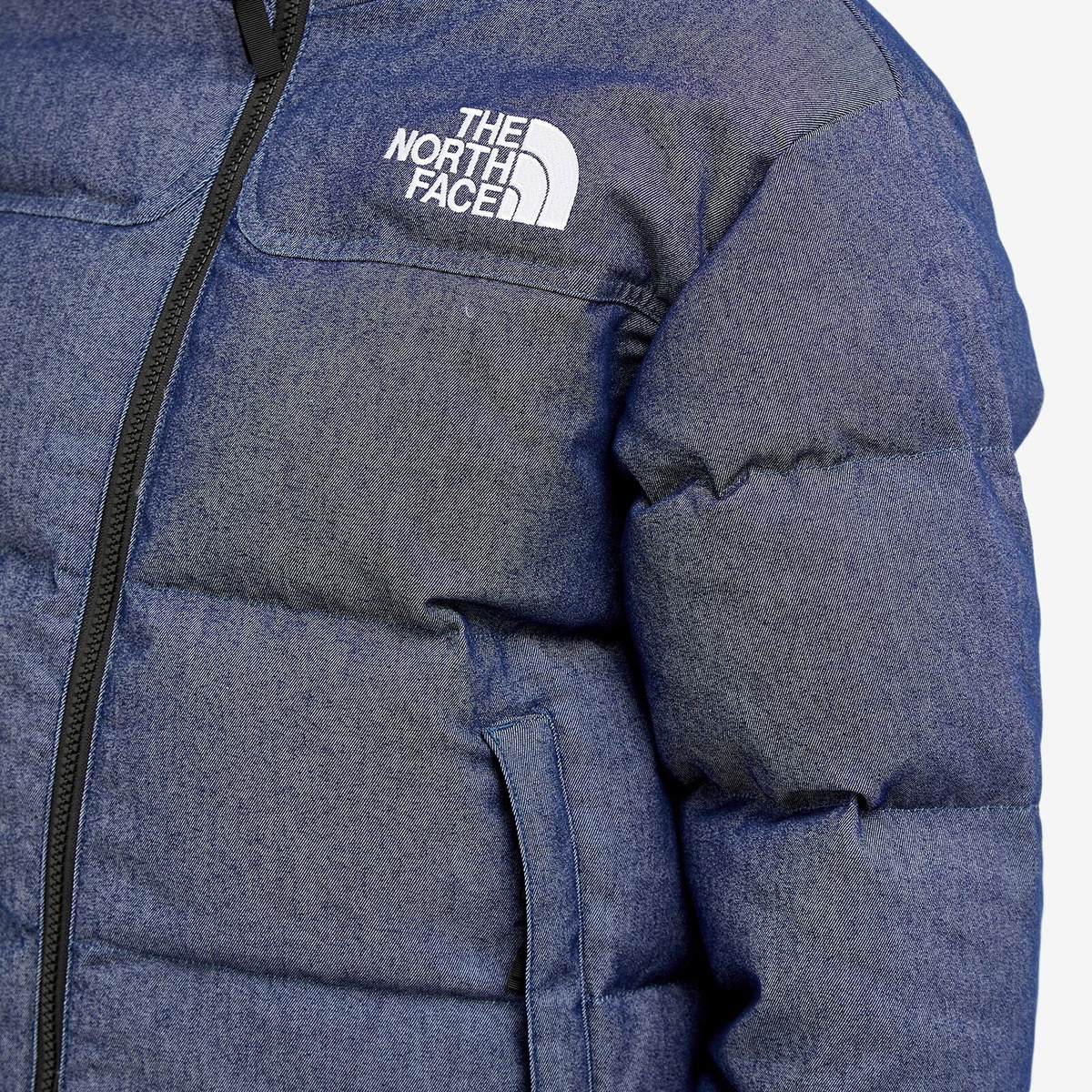 The North Face Women's 92 Reversible Nuptse Jacket in Denim Blue