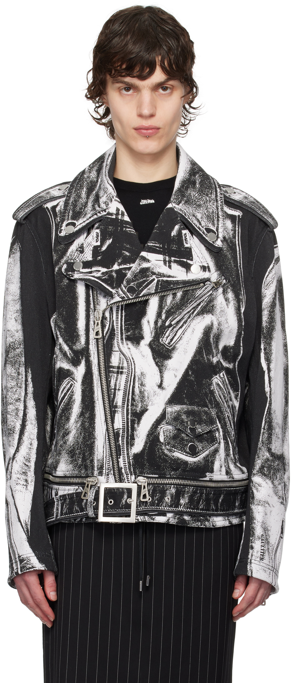 Jean Paul Gaultier Black & White 'The Trompe L'œil Perfecto' Denim