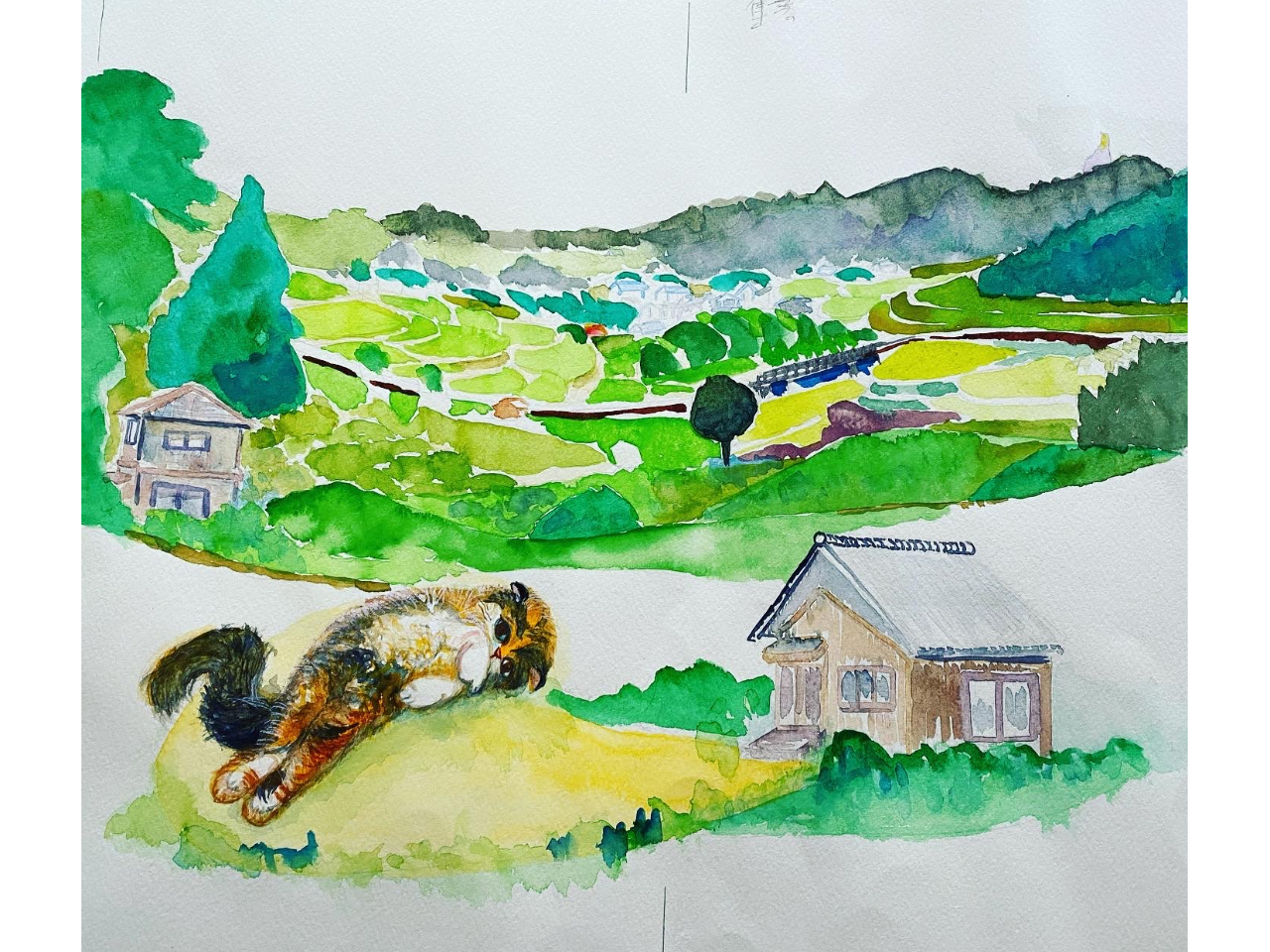 五條北ICより10分】五條市 栄山寺寺子屋で 絵画教室。「水彩画と