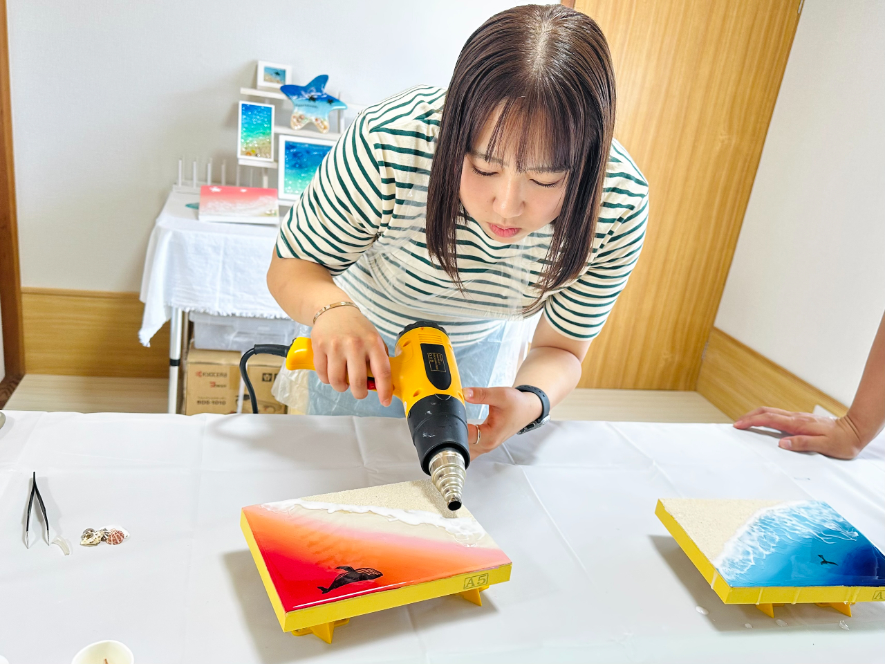 五島の海をアートで残そう！】今話題のオーシャンレジンアートが五島で