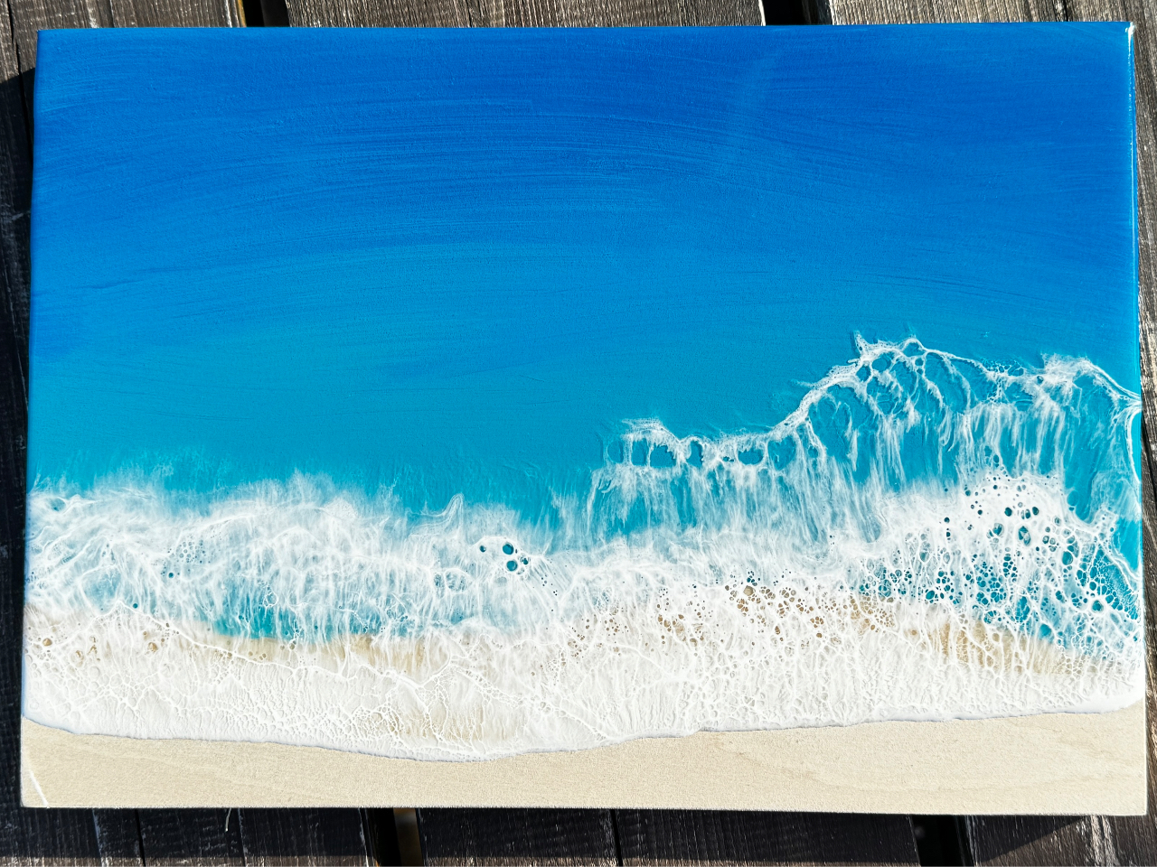 オーシャンレジンアート A4パネルプラン/レジンアートワークショップ