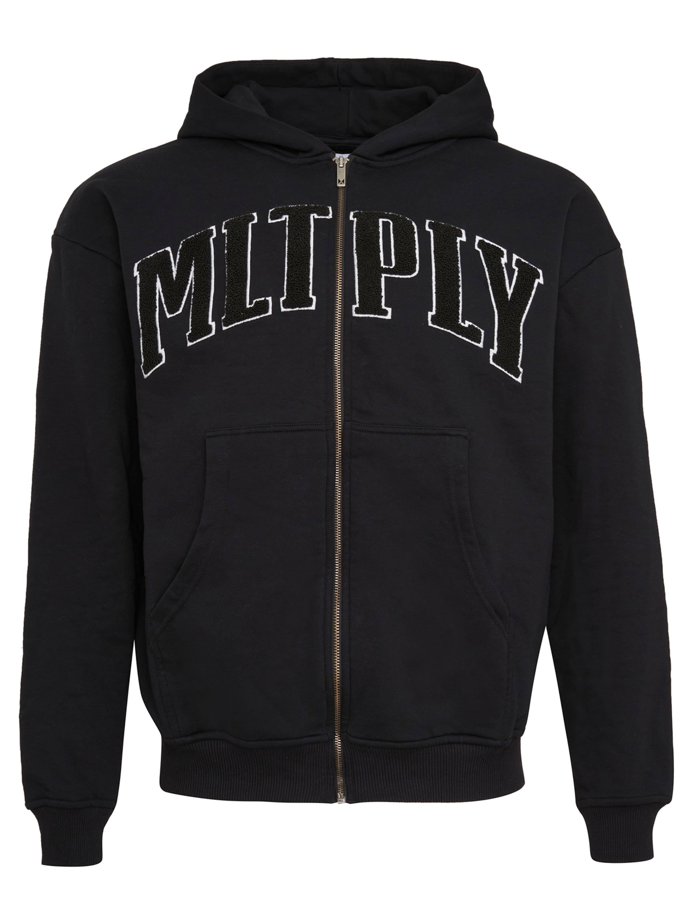 Multiply Apparel Zip-Up Hoodie in Black | ABOUT YOU