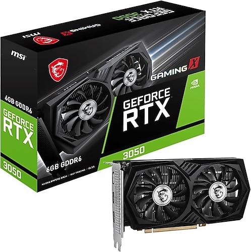 MSI RTX 3050 Gaming X 6G 96 Bit GDDR6 6 GB Ekran Kartı Fiyatları