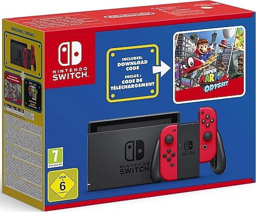 Nintendo Switch Super Mario Odyssey Bundle Special MAR10 Edition