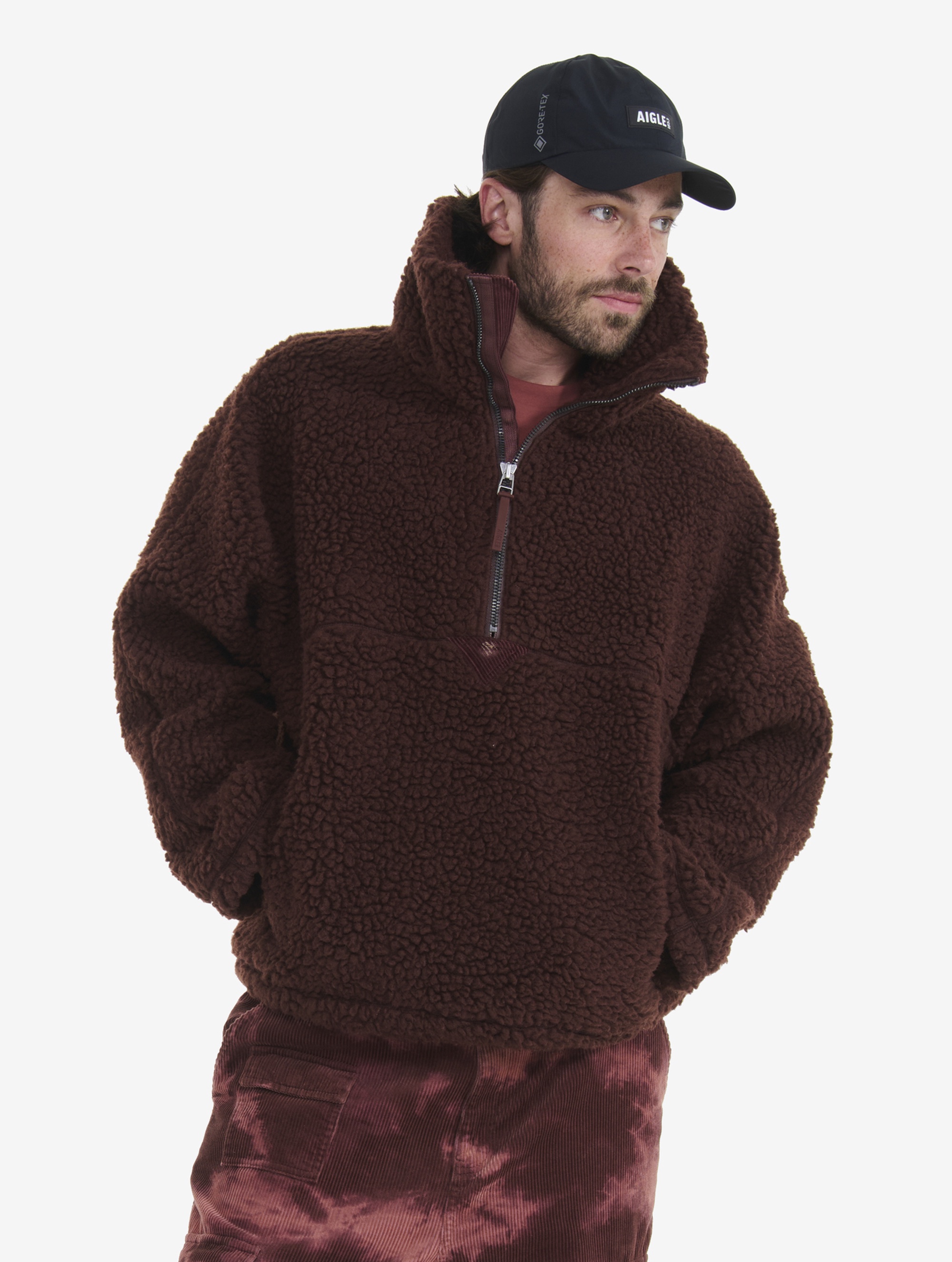 ユニセックス ユニセックス ハーフジップ シェルパフリース ZSFBB55