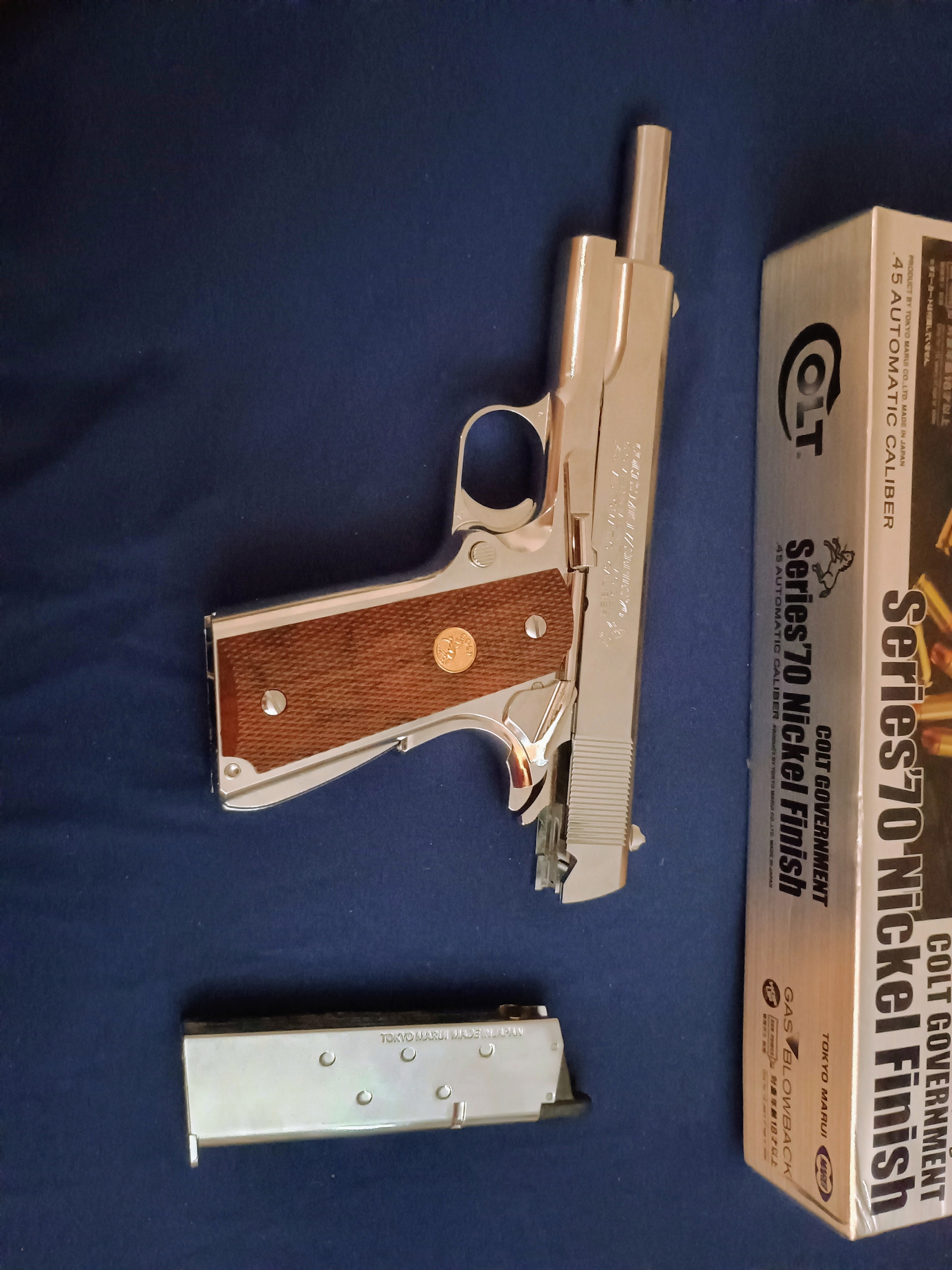 Tokyo Marui 1911 Mark IV Series '70 GBB Airsoft Pistol (Nickel