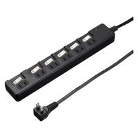 延長コード 電源タップ AC×6個口 スイッチ付 雷ガード付 0、3m