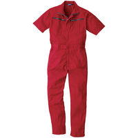 桑和（SOWA） 半袖つなぎ レッド M 9907 1着（直送品） - アスクル
